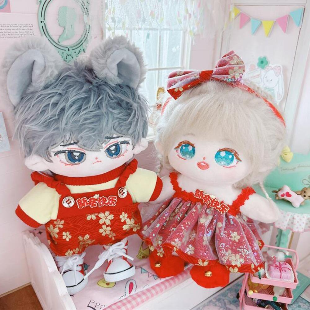 

Новогодняя одежда Мягкая кукла Платье Костюм Плюшевый плащ Плюшевые игрушки Одежда Подарок Девочке