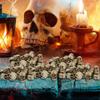 Resin Skulls Mini Skulls Figurine Miniature 20 Piece Skeleton Head Collectible Props Gothic Miniature For Desk Table Bookshelf