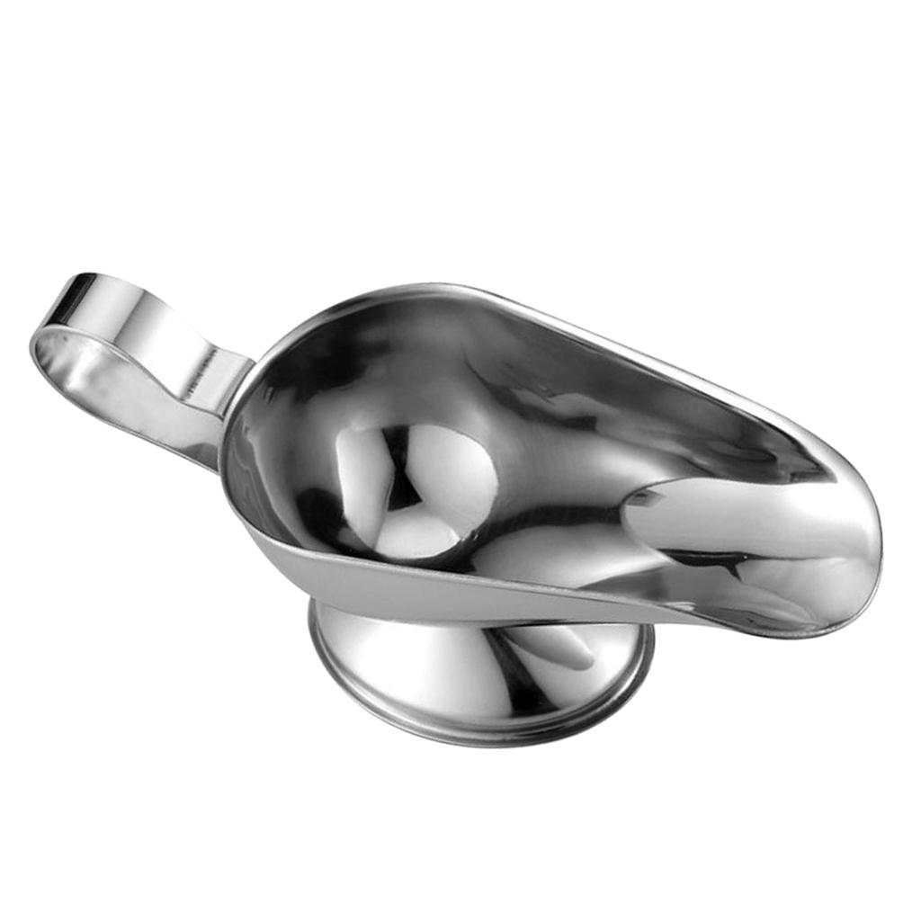 Cheap Stainless Steel Gravy Boats, Sauce Dressing Pouring Boats Silver