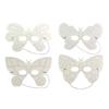 Children's Masks Butterflies White Cardboard 15 X 25 Cm X 4 Pieces