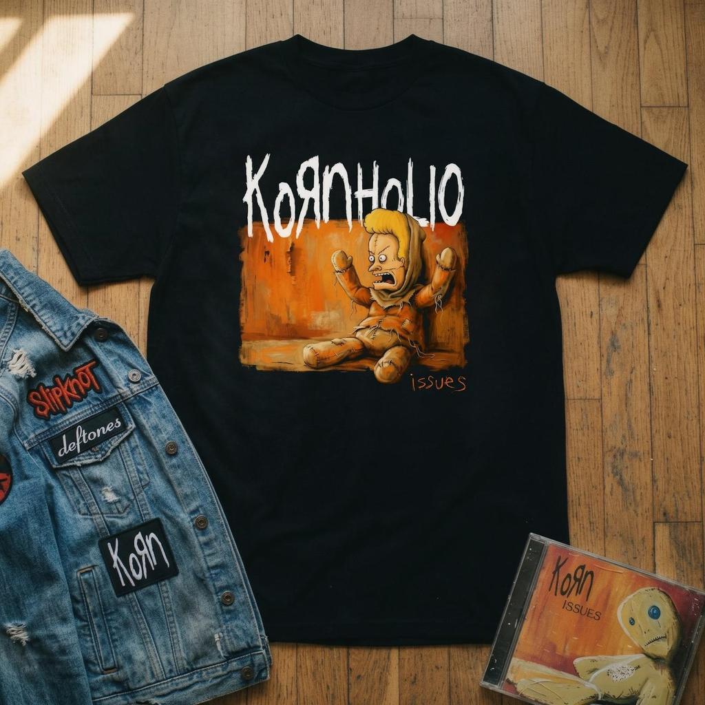 Kornholio T-Shirt and kids tshirt - Beavis and Butt-Head Nu Metal Parody, korn mashup, mtv retro