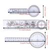 3 Stück Weißes Gesundheitswesen Goniometer 8 Zoll 3-teiliges Goniometer-Kit Goniometer-Set Physische Erholung