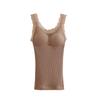 Women's Fleece-Lined Slim-Fit Lace Camisole with Chest Pads - Warm Vest