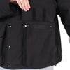 Raglan Puffer Hooded 101244021009 Jacket, Black, Small,