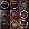 Natural Blue Lace Agate Bracelet Crystal Stone Beaded Jewelry for Men Women Gift