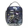Anime Murder Drones Lunch Bag For Men Lunch Box Casual Work Cooler Bag Portable Oxford Thermal Tote Handbags