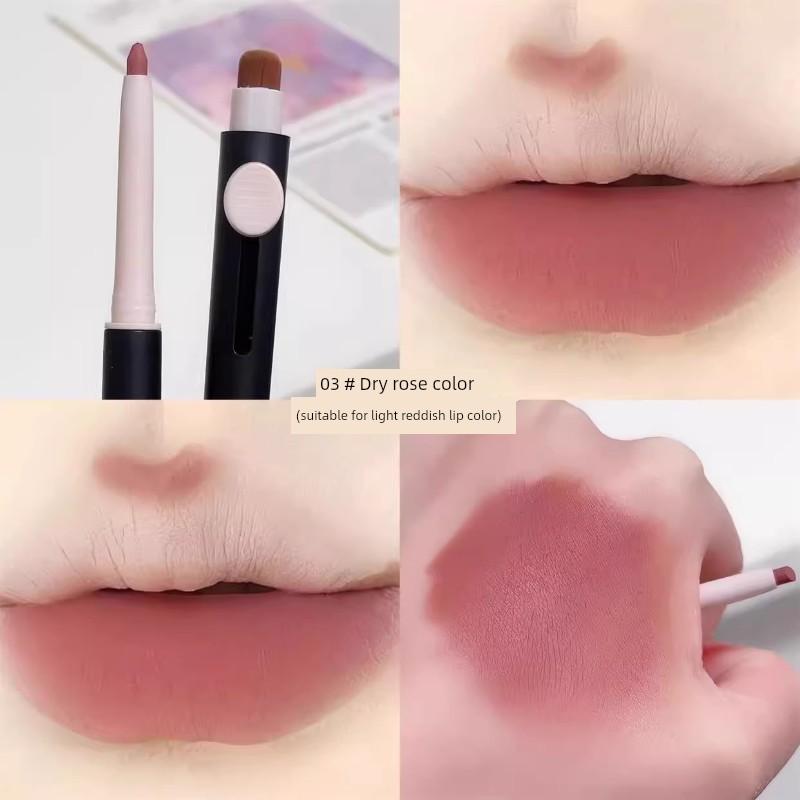 Easamia Lip Liner and Lipstick Two-In-One Cinnamon Color Waterproof Long-Lasting Non-Fading Flagship Store