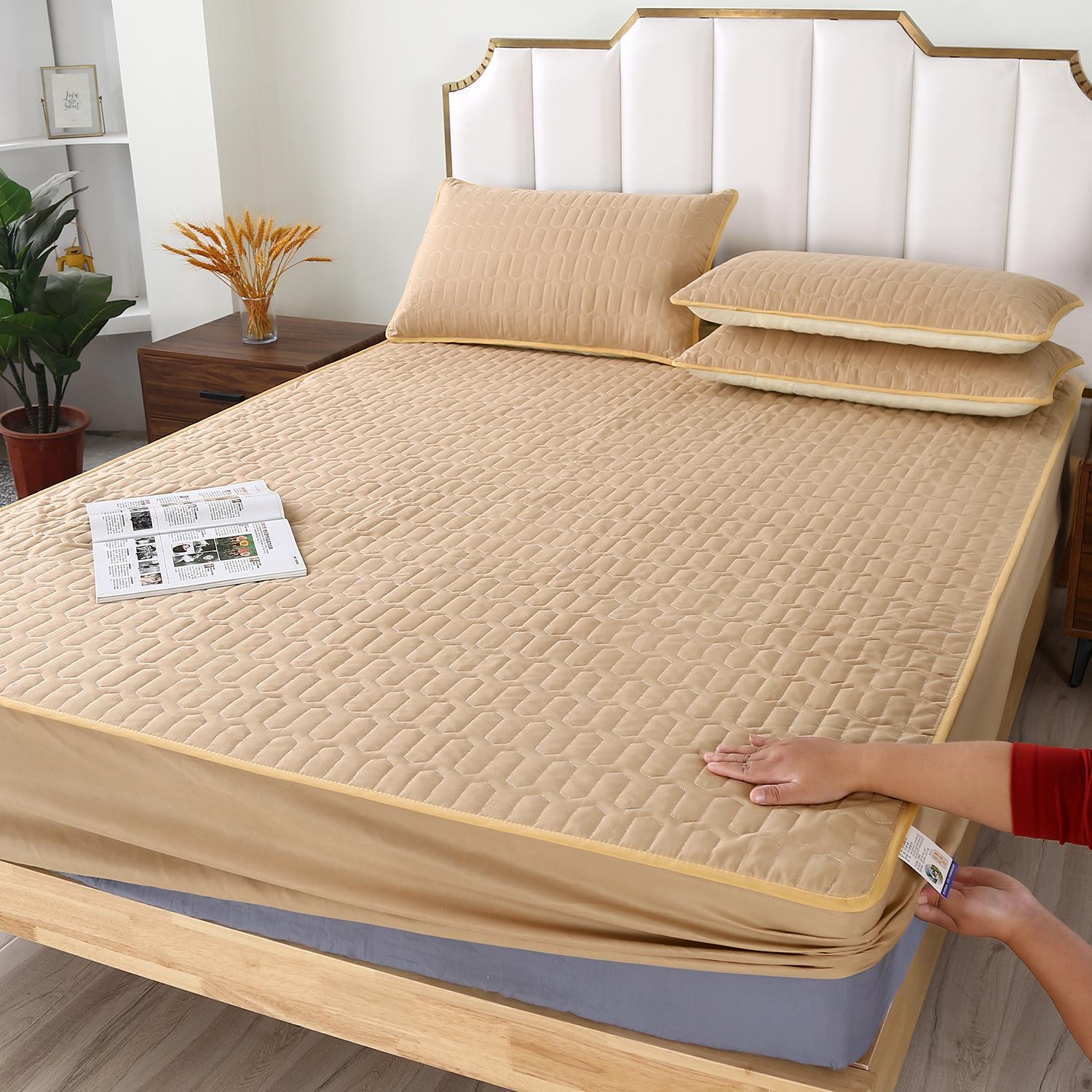 

Водонепроницаемая простыня на резинке Водонепроницаемый стеганый наматрасник Односпальный Двуспальный Кинг-сайз Покрывало Покрывало Без наволочки 150x200cm Only a sheet