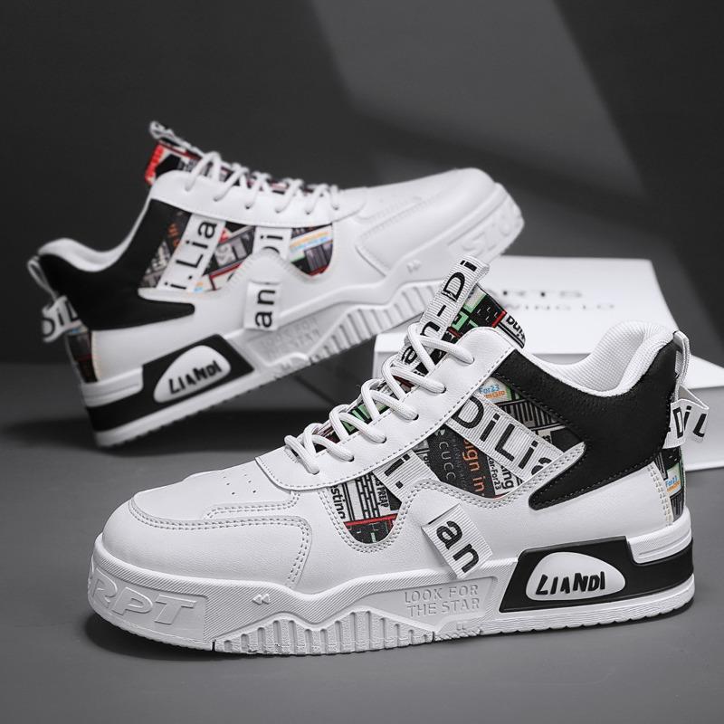 Fashion High Quality Men's Sneakers Youth Student Skateboard Shoes Fashion Casual Sport Shoes Lace Up Vulcanized Shoe Men's Tennis Shoes