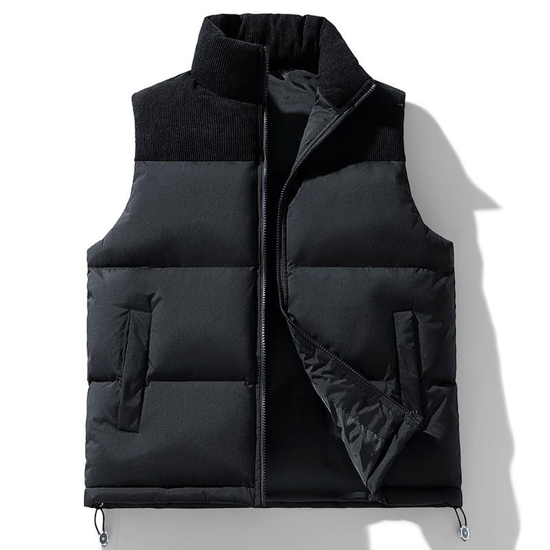 Mens Puffer Vest Warm Winter Cotton Jacket Loose Fit Casual Outerwear Couples