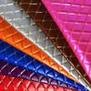 Diamond Pattern Quilted Computer-Embroidered Cotton Leather Textile