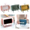 2 In 1 TV Shape Phone Stand Holder, Tissue Box Dispenser, Napkin Case Organizer