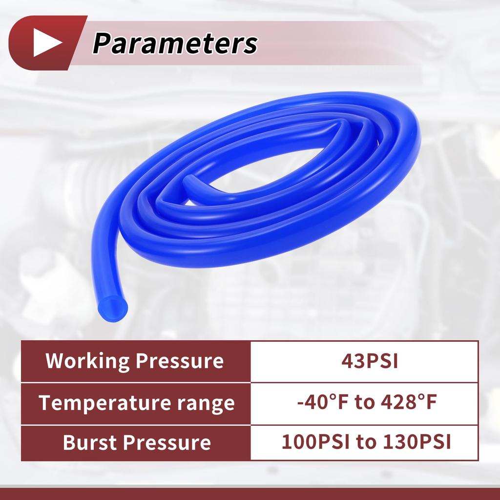 HEROFFIX Air and Silicone Vacuum Tube Hose High Temperature Automotive Vacuum Line 6.6ft