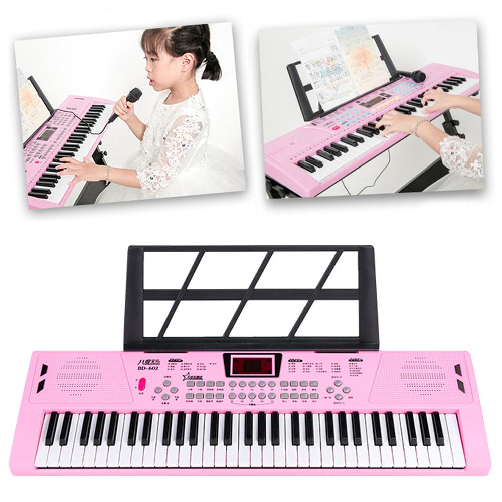 61-Key Piano Digital Music Electronic Keyboard Portable Professional Big Musical Keyboard Synthesizer Instrument Educational