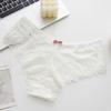 Mid-waist Sexy Cross-border Hot Sale Lace Women's Panties Bow Cross-strap European Beautiful Women's Briefs