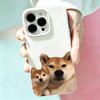 Phone Case For Iphone 16 11 Pro Max 15 Plus 17 Air 14 12 13 Two Shiba Inu White Lens Protection Anti Collision Phone Cover