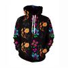Autumn Winter Creative Colorful 3D Digital Printed Women's Loose Fitting Pullover Hoodies Fashionable Long Sleeved Hoodies