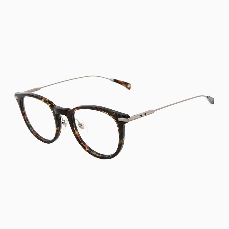 Sodamon Acetate Metal Horn-Rimmed Eyeglass Frame Htp953-C03 (Unisex)