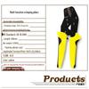 Durable Ratchet Crimping Pliers 0.14-1.5mm² - Multi-functional Terminal Tool, Insulated & Labor-Saving