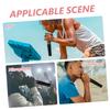 Generic Silicone Microphone Cover Set of 2 Non-slip Shock Absorption Wireless Handle Sleeve for Karaoke Events Lectures Grip Black