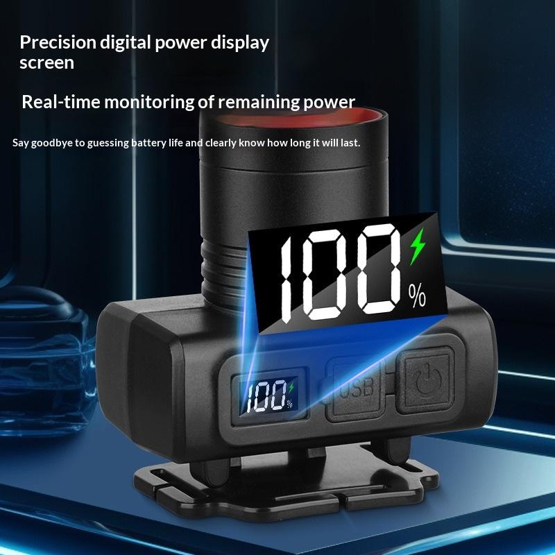 Led Sensor Headlamp Camping Search Light Rechargeable Powerful Headlamp Front Lanterns Headlights Head Flashlight
