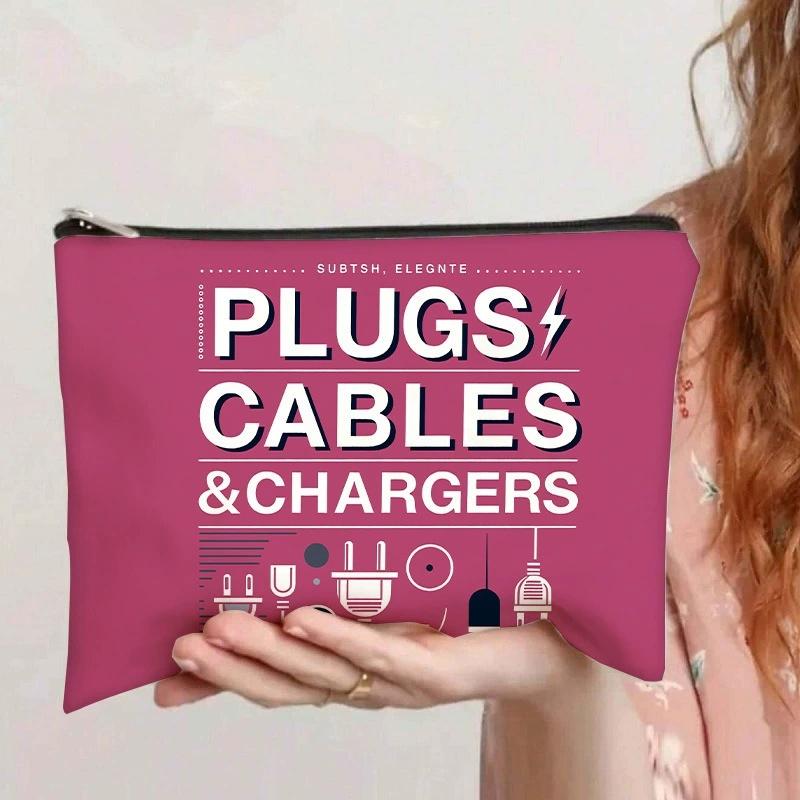 Charger Organizer Bag Travel Makeup Cosmetic Bags for Women Cable Storage Bag for Electronics Small Christmas Birthday Gifts