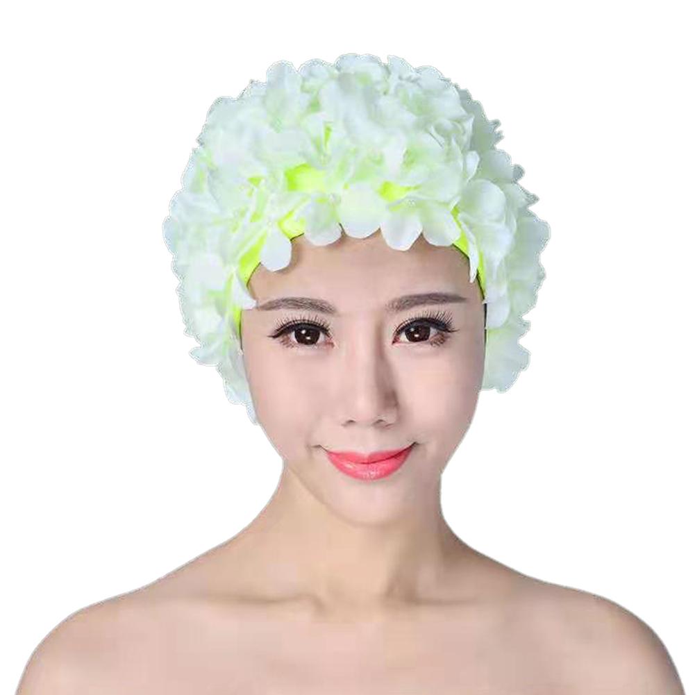 3D Flower Swimming Cap Breathable Water Sports Hat Soft Long Hair Swimming Bath Cap Ear Protection Comfortable Pool Accesories
