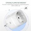 Tuya WiFi Smart Plug 16A EU Plug Socket Power Monitor Timing Function Outlet Safety Socket Works With Google Home Alexa