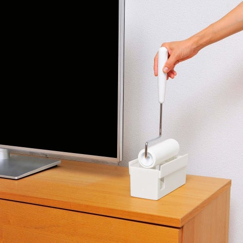 Azuma Industries Adhesive Roller Storage Case for Carpet Rollers, Easy One-Hand Access, Neat Storage for Entryways, Living Rooms, and Bedrooms, Compat