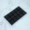 15 Slot Crystals Display Box with Sturdy Acrylic and Soft Interior Accessory for Jewelry and Gemstones Presentation