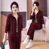 Women's Spring 2026 Casual Color-Block Hoodie & Sweatpants Set - Fashionable Two-Piece Sportswear