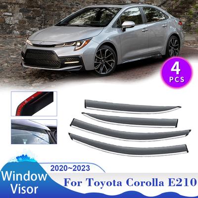 Für Toyota Corolla E210 GR Altis 2020~2024 Limousine Fenster Windabweiser Sonnenblenden Unterstände Auto Seite Regenschutz Deflektor Zubehör