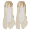 5 Pairs of Women's Spring and Summer Thin Non Drop with Deodorant Absorbent Pure Cotton Invisible Two Toe Boat Socks