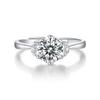 Tancise Classic 925 Sterling Silver  Moissanite Ring Ladies Jewelry Wedding Promise Party Gift