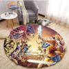 Adventure Animation Masters of the Universe Round Carpet and Rug Cartoon He-Man Pattern Home Decor Anti-slip Mat Yoga