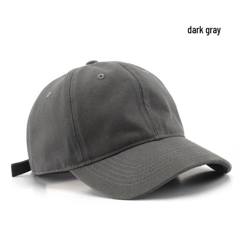 Custom Embroidered Light Color Baseball Cap with Duckbill and Deep Crown for Large Head Sizes