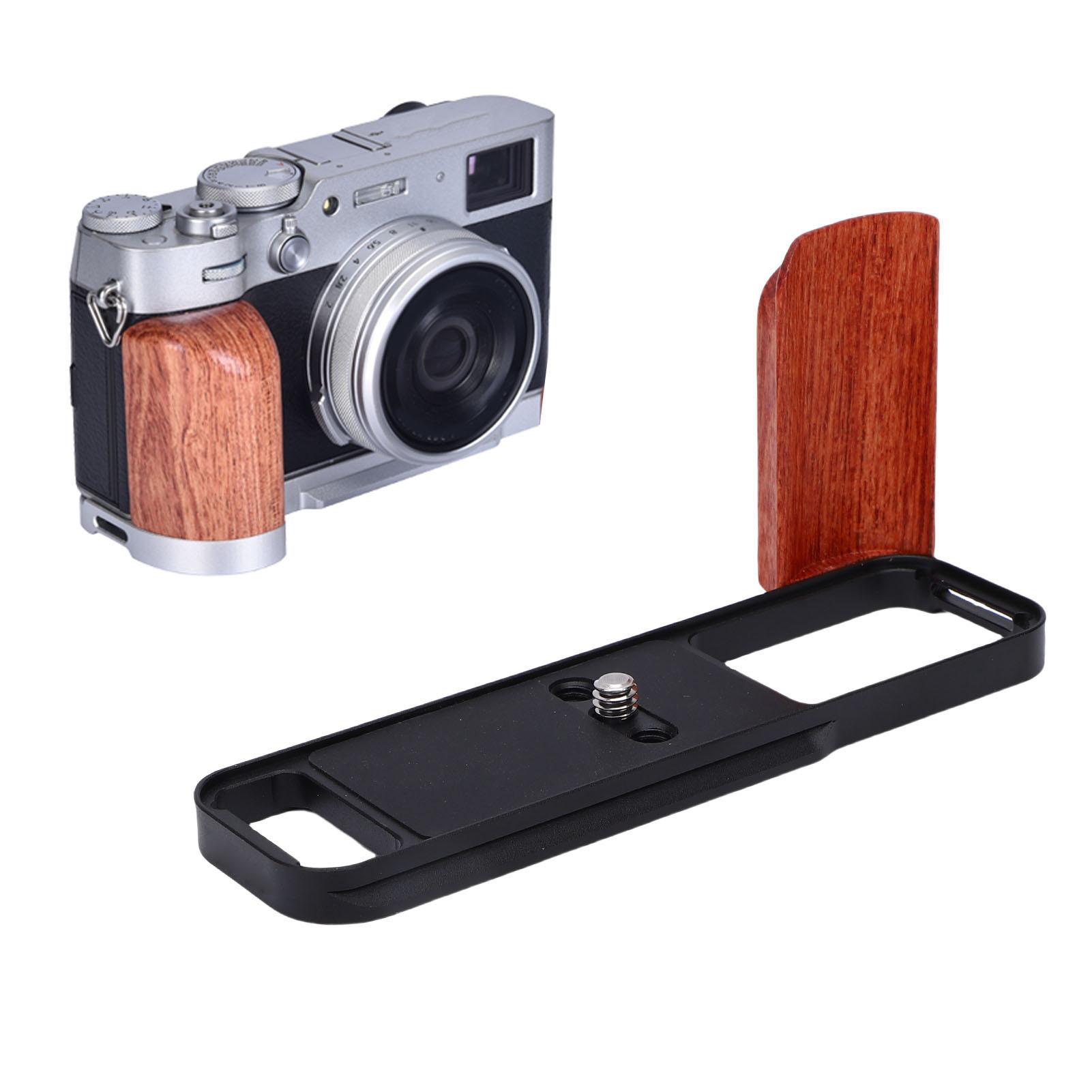 Igeteck Wooden Handle L Shape Grip Fit For X E5 Camera Aluminum Alloy L Shape Handgrip With Quick Release Plate