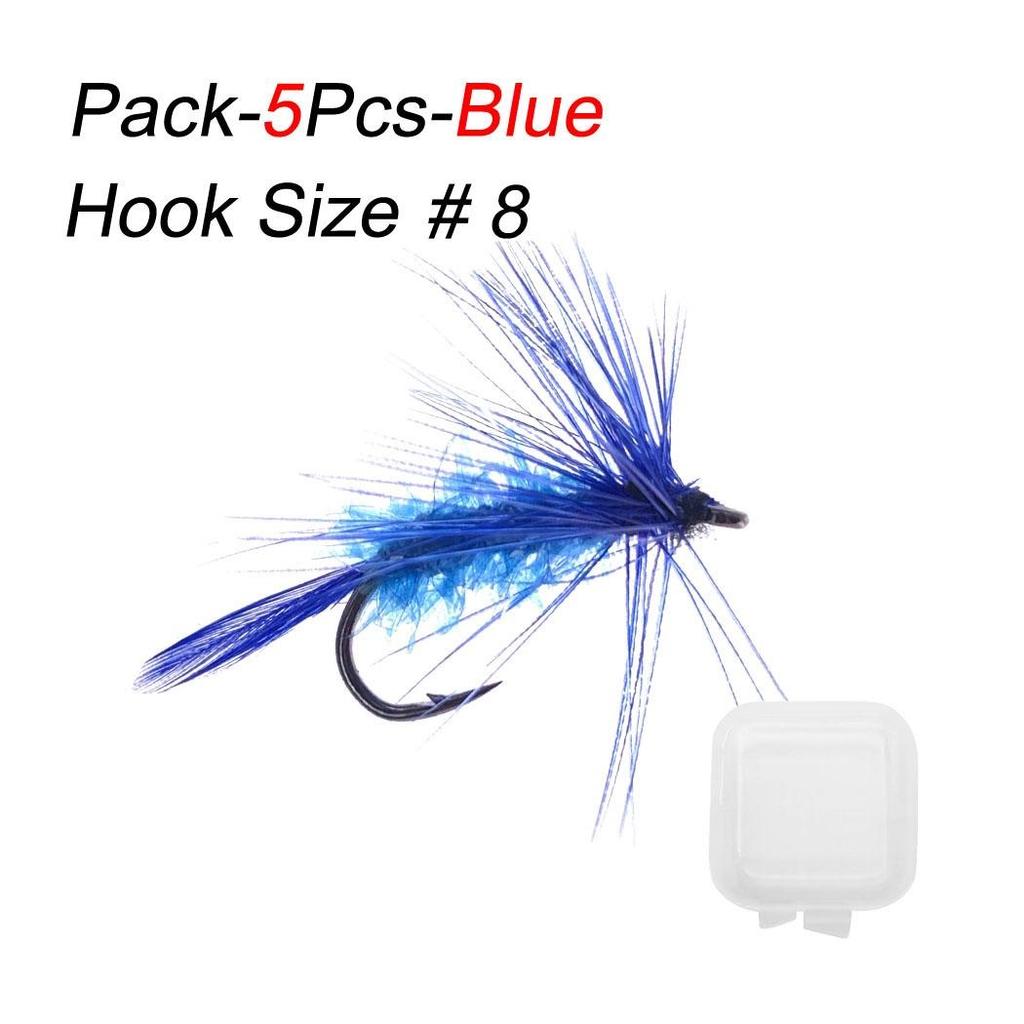 5/10 Teile/schachtel Mischfarben Insekten Fliegen Fliegen Angeln Lockt Fliegen Schwimmenden Köder Trockenen Fliegen Forelle Künstliche Kurbel Haken locken
