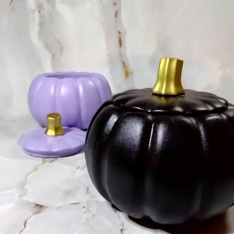 1PC Spooky Pumpkin Container Silicone Crafting Mold Silicone Mold