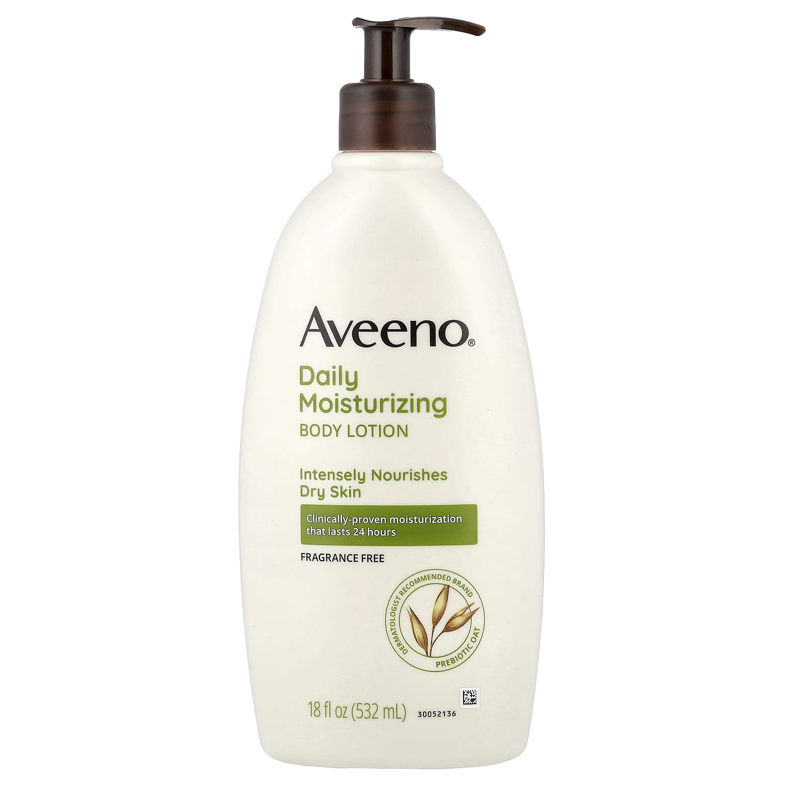 Aveeno Daily Moisturizing Lotion, Fragrance-Free, 532 ml (18 fl oz)