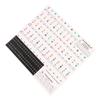 Piano Beginner Sticker Colorful Transparent Removable Large Letter Reusable Piano Keyboard Sticker