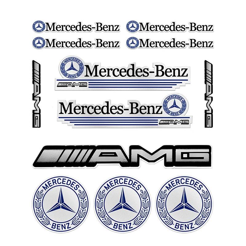 1 Set Auto-Plakette Aufkleber Auto-Dekoration Abziehbild Für Mercedes Benz W204 W124 W201 W202 W212 W220 W205 GLA CLA Auto Zubehör Gadgets