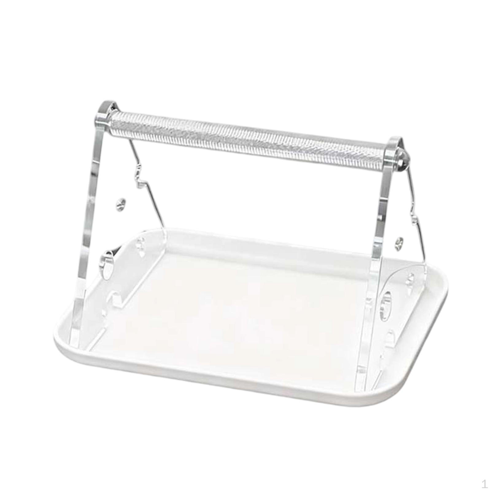 

Bird Perch, Metal Tabletop Stand, Acrylic Accessory for Small And Medium Parrots, Easy Assembly белый