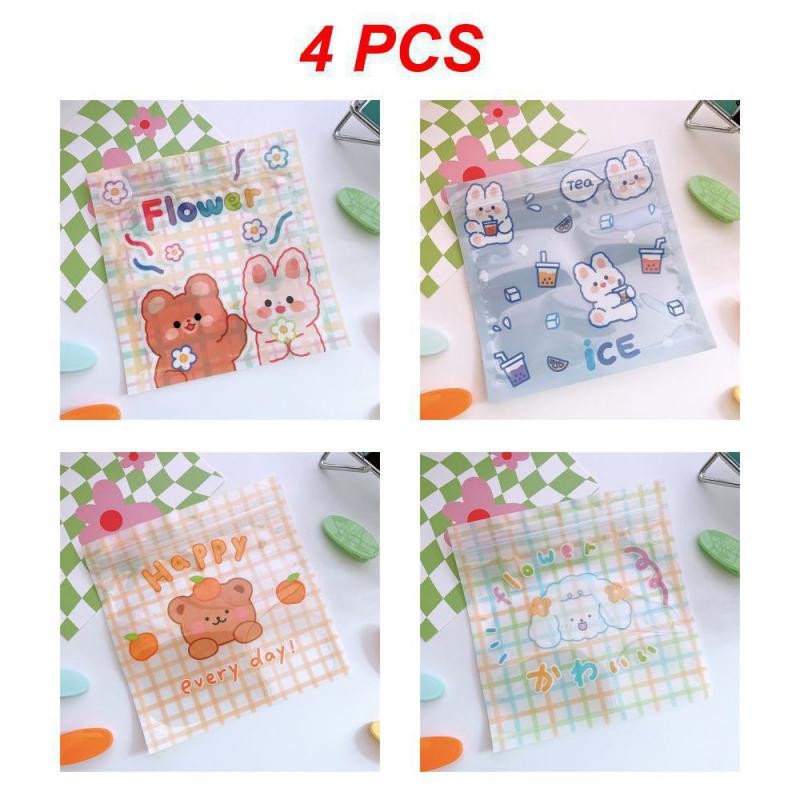 

2/3/4 шт. Подарочная упаковочная сумка, универсальная для хранения закусок и мелких предметов, симпатичная и стильная сумка с изображением животных, высокое качество