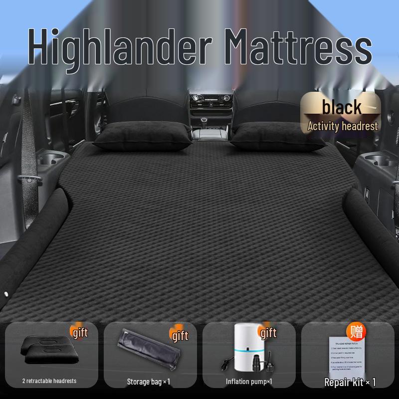 Toyota Highlander 2024 Trunk Inflatable Mattress for Rear Seat and Seven-Seater.