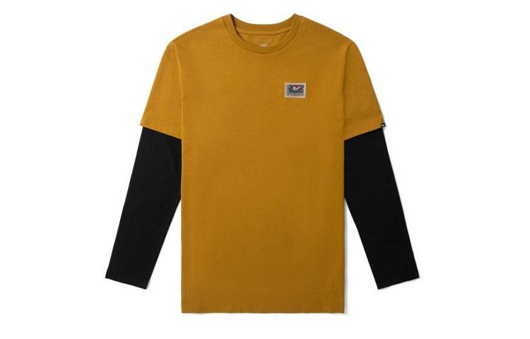 Vans Sweatshirts Unisex Dark Brown Crew Neck Moderate Mock Two Piece VN0A54I71M7 XL