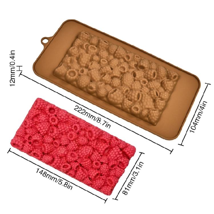 2Pcs Raspberry Clusters Silicone Chocolate Mould Easy To Demold Dessert Mould Practical Home Pastries Baking Tool