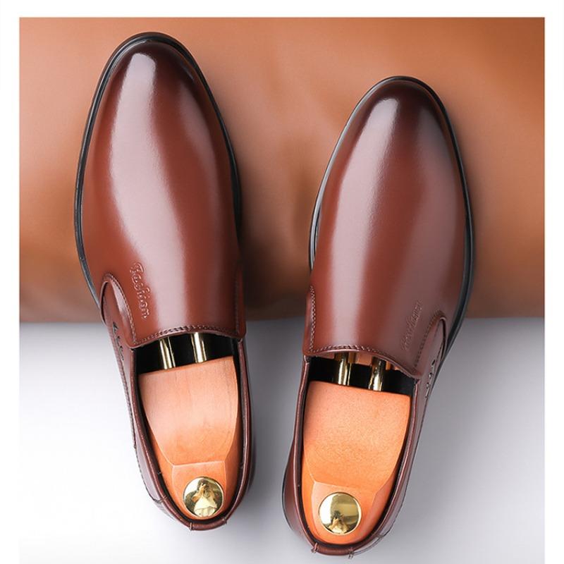 British Large Size 35-50 Men's Dress Shoes Spring Autumn New Designer Leather Shoes Men Fashion Black Solid Color Loafers Male