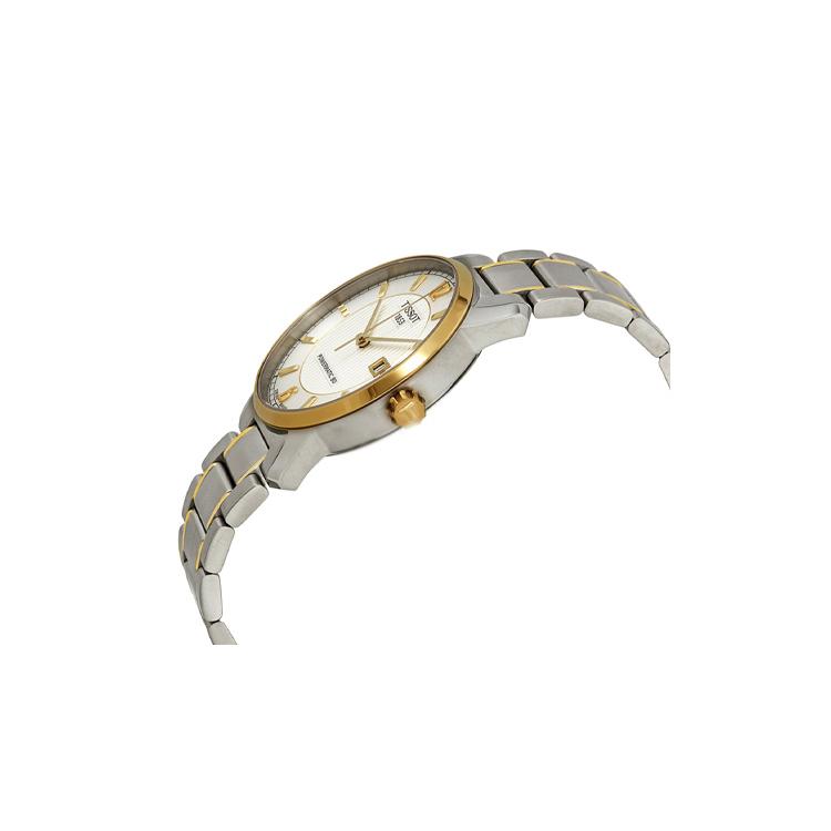 TISSOT Ti Automatic Mechanical Movement Men's Watches Watch 40mm Yellow Watch Dial Titanium Strap T087.407.55.037.00