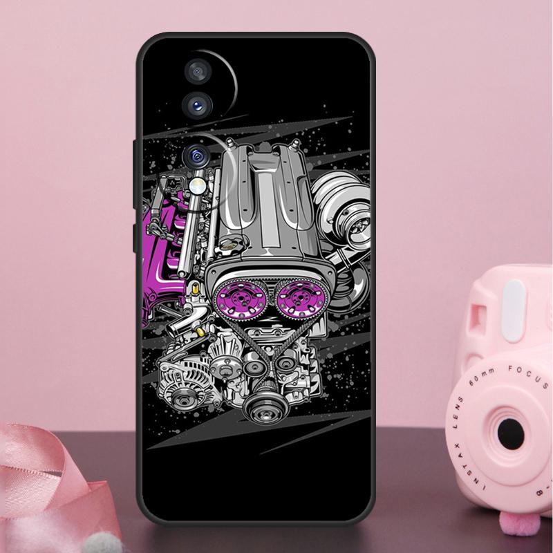 Sports Car JDM Drift Case For Honor X8b X9b X6a X7a X8a X9a X6 X7 X8 X9 50 70 90 Magic 5 Lite Magic 6 Pro Cover Honor Magic6 Lite